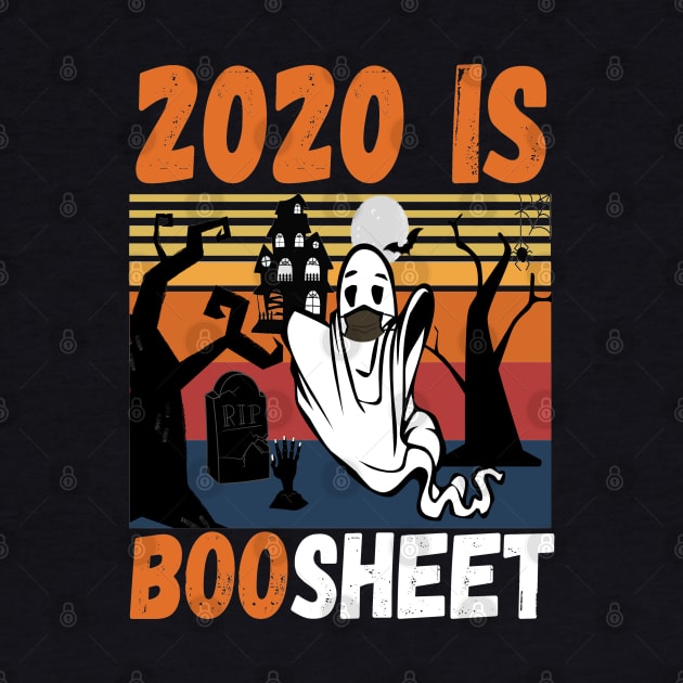 2020 Is Boo Sheet Halloween funny ghost wearing mask #3 by JustBeSatisfied